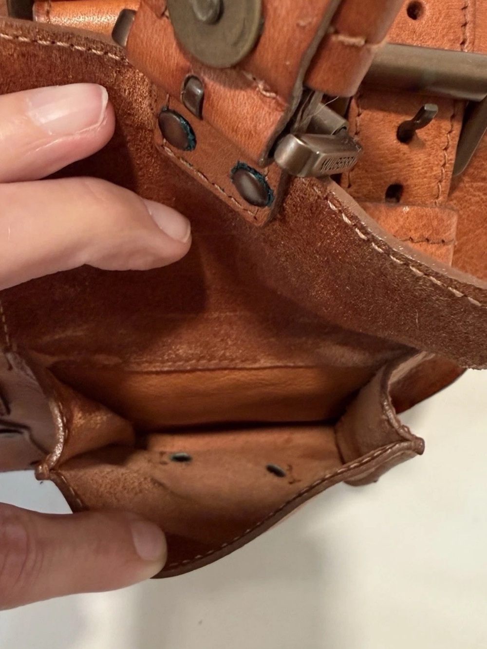 Mulberry Cognac Leather Buckled Satchel - Picture 12 of 15